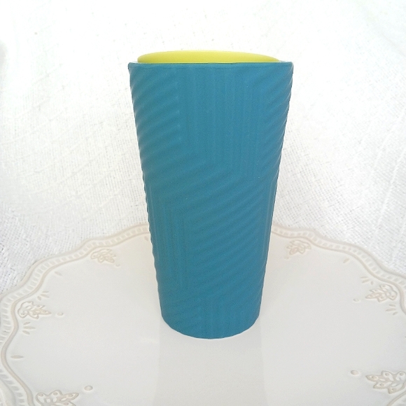 Starbucks Winter 2024 Geometric Blue Ceramic Tumbler 12 oz - Picture 3 of 10